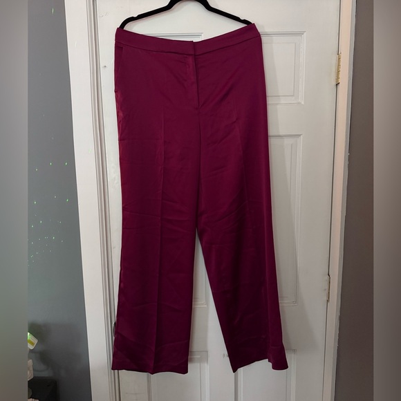 - Rachael Zoe wide leg silky trouser pants size 14 - Picture 1 of 3